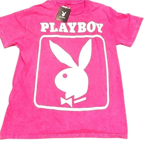 Playboy Bunny Washed Graphic S/S T-Shirt - Picture 2 of 6